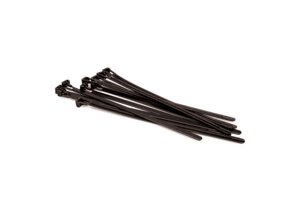 Hosa Plastic Wire Ties Pack of 10 (Black, 20.3cm)