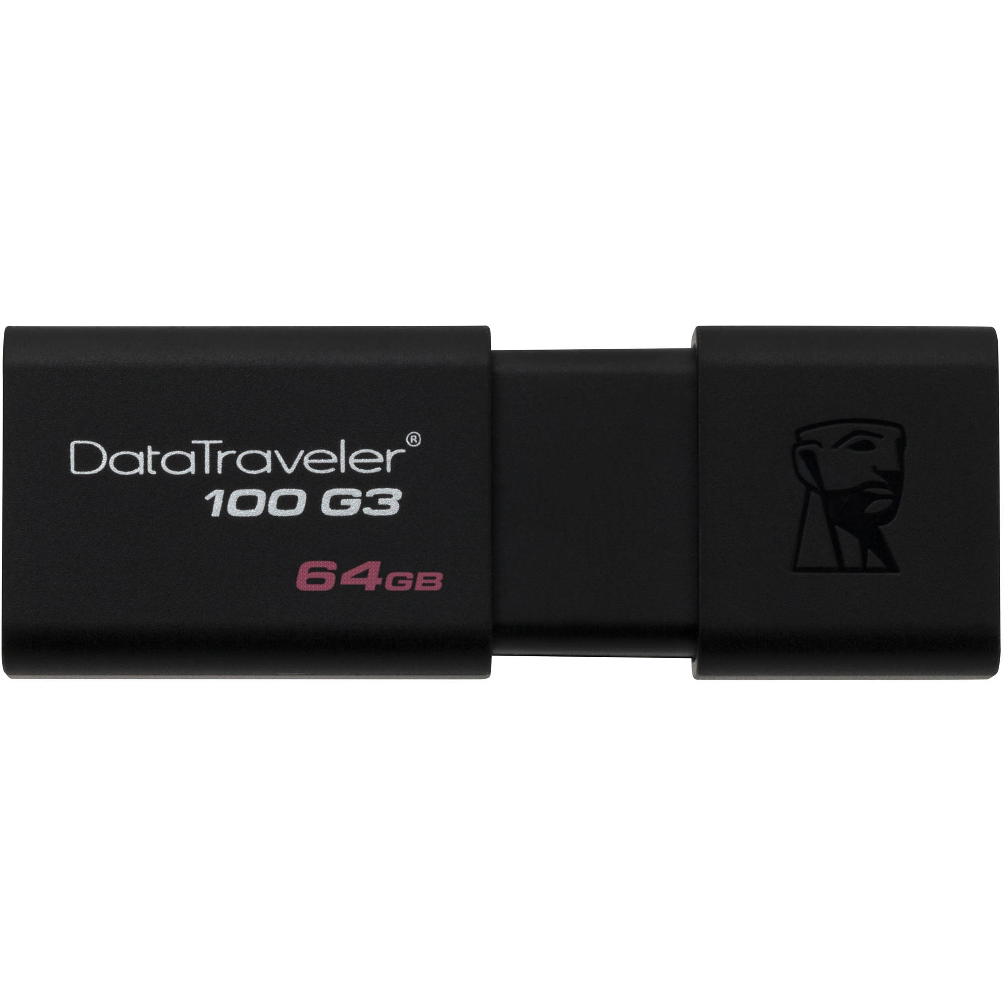 Kingston 64GB Data Traveler 100 G3 USB 3.0 Flash Drive (3-Pack)