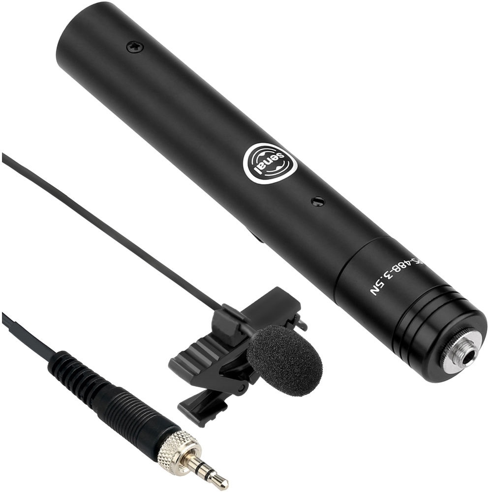 Senal CL6 Miniature 4mm Omni Lavalier Mic for Sony UWP Series Transmitters & 48V Power Supply