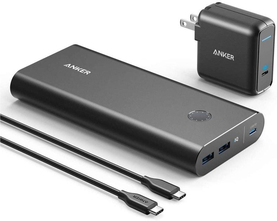 Anker PowerCore+ 26800mAh PD 45 Watt Power bank with PD Charger (Black)