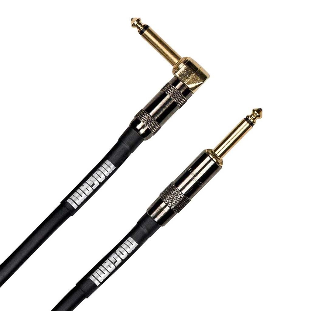 Mogami Platinum Guitar Instrument Cable Right Angle to Straight (0.9m)