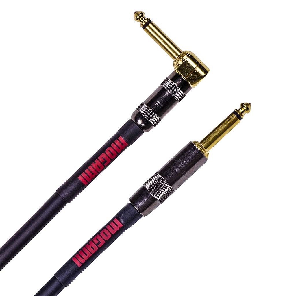 Mogami Overdrive Series Guitar Cable Right Angle to Straight (0.9m)