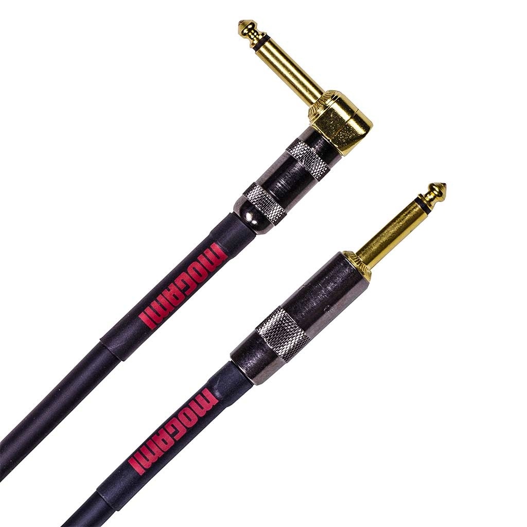 Mogami Overdrive Series Guitar Cable Right Angle to Straight (1.8m)