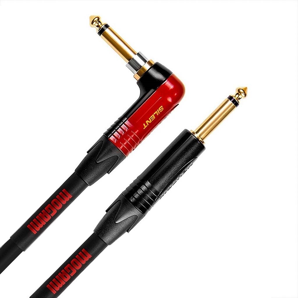 Mogami Overdrive Cable Silent Plug Right Angle to Straight (6.0m)