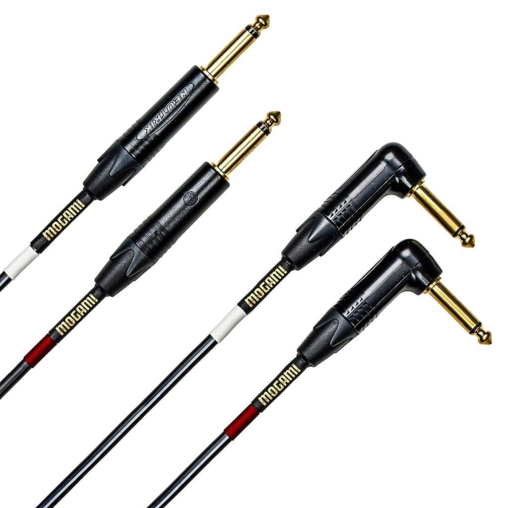 Mogami Gold Series Balanced Stereo Keyboard Cable 2x Right Angle to 2x Straight (1.8m)