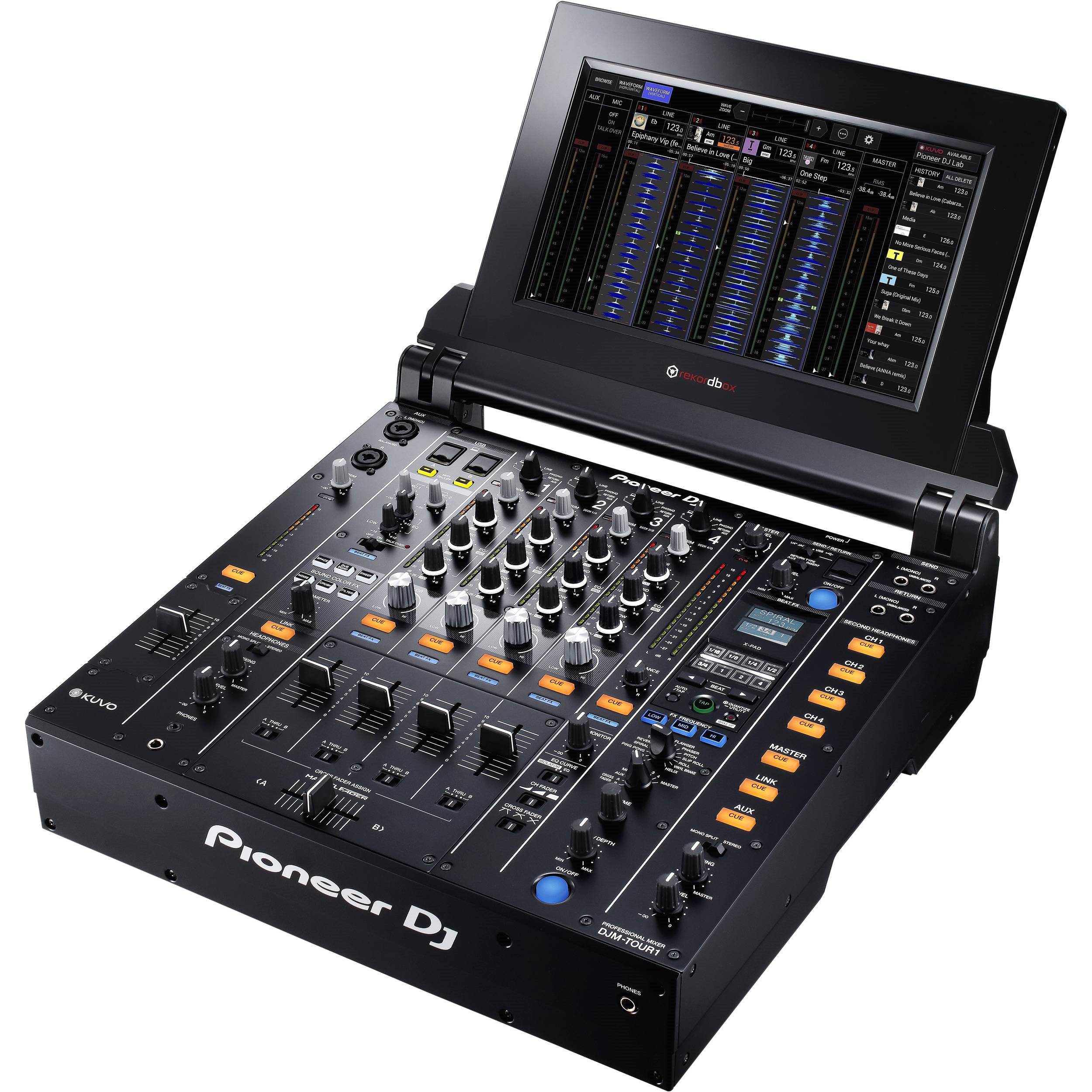 Pioneer DJ DJM-TOUR1 - Tour System 4-Channel Digital Mixer with Foldout Touch Screen