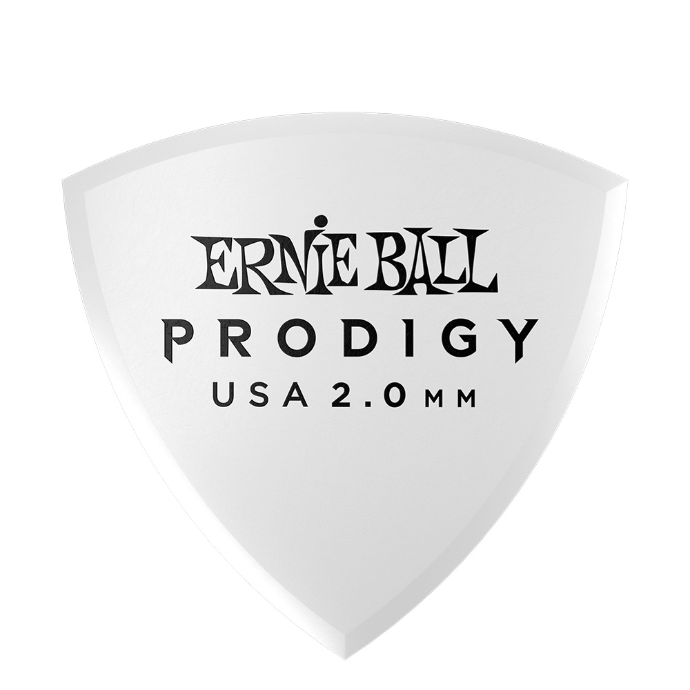 Ernie Ball Prodigy Guitar Pick White Shield - 2mm (6-Pack)