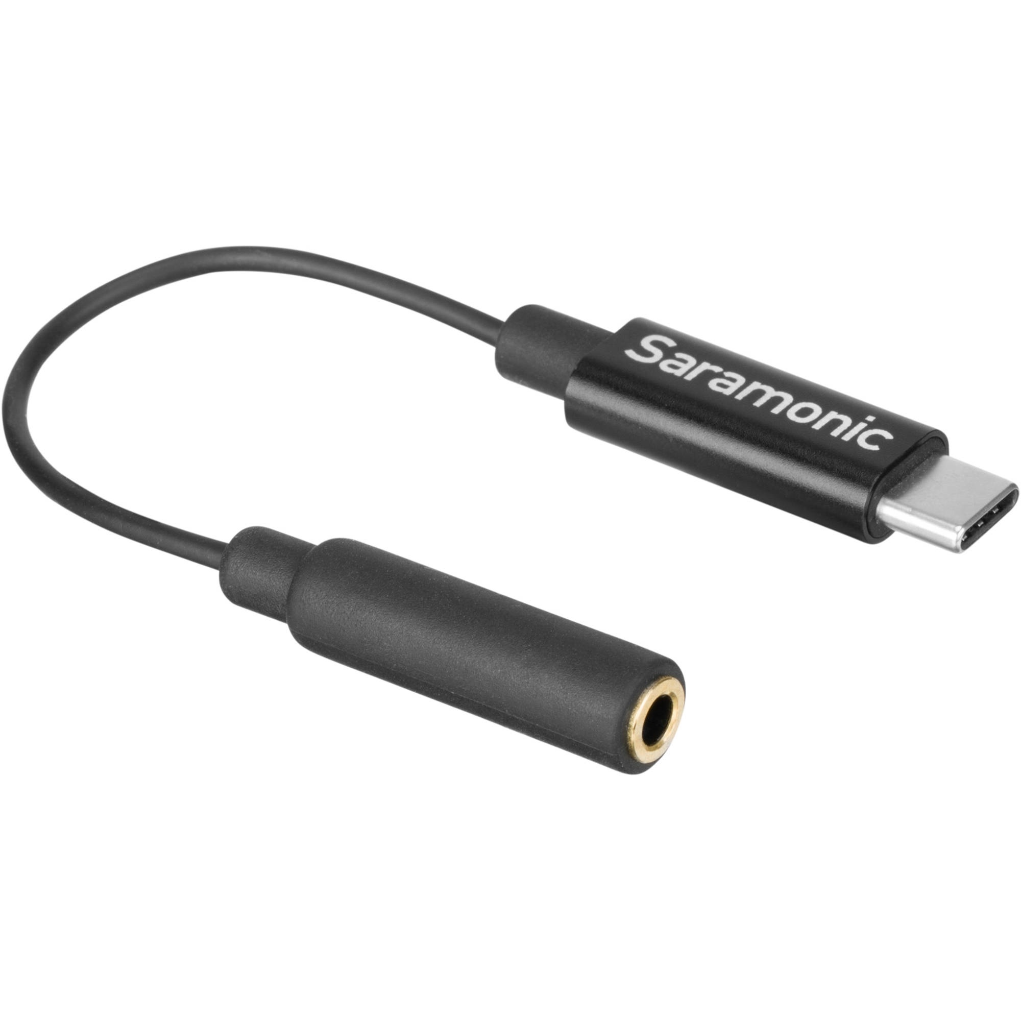 Saramonic 3.5mm TRS Female to USB Type-C Adapter Cable for Mono/Stereo Audio to Android