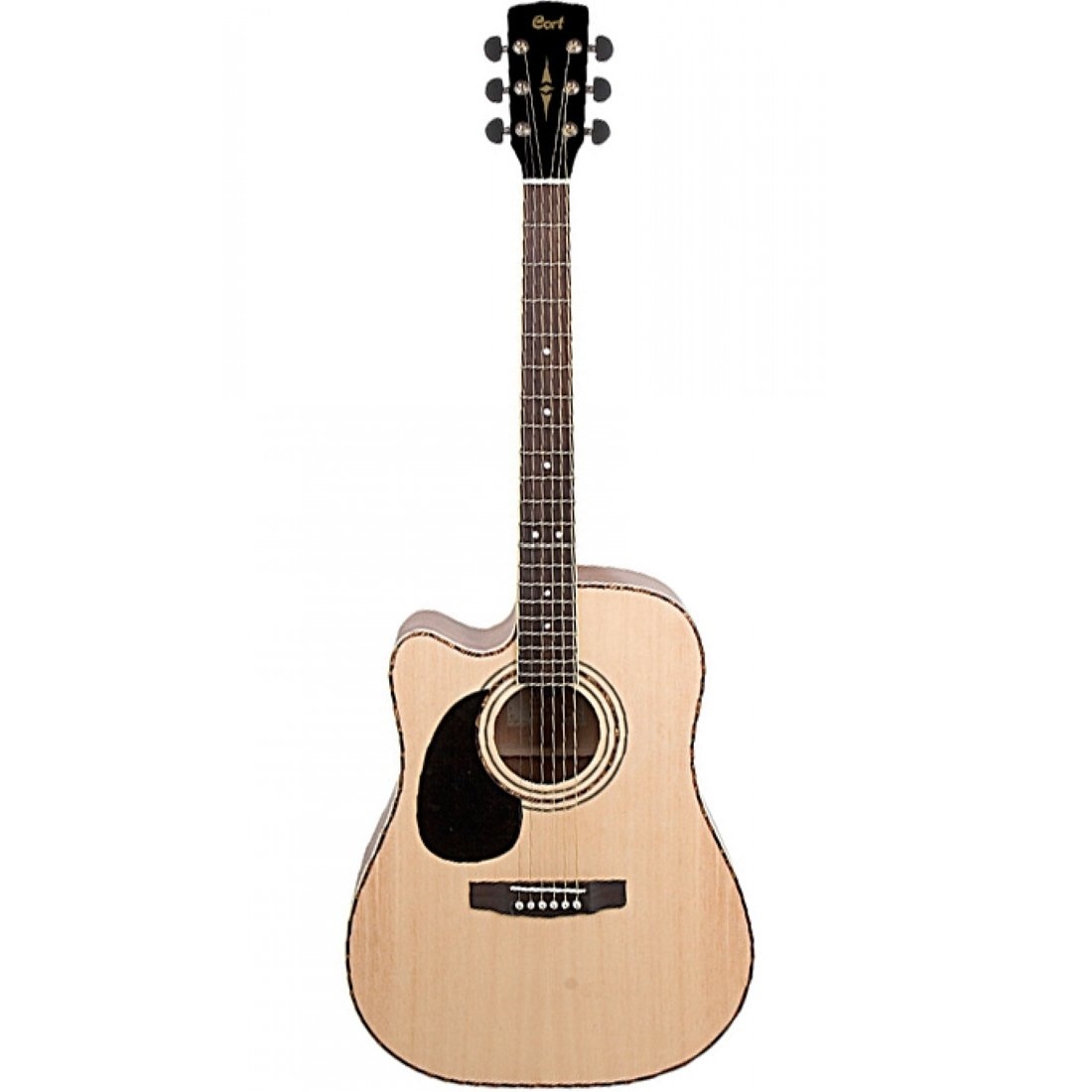 Cort AD880CE Acoustic Guitar with Bag (Left-Handed, Natural Satin)