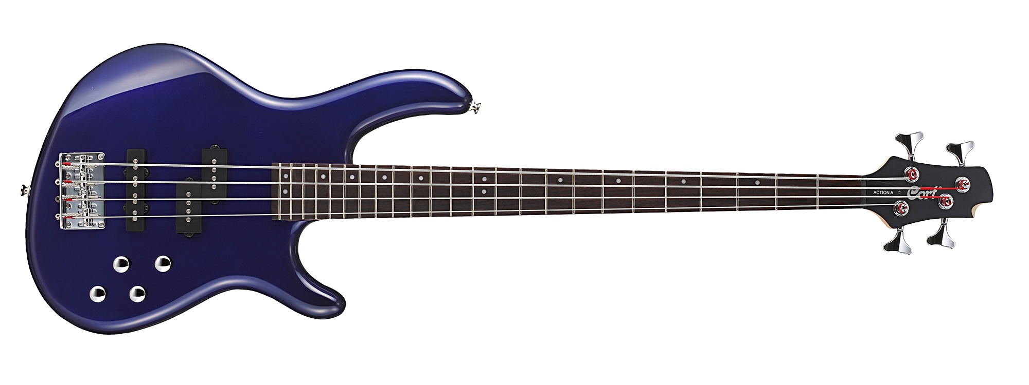 Cort Action Bass Plus Bass Guitar (Blue Metallic)