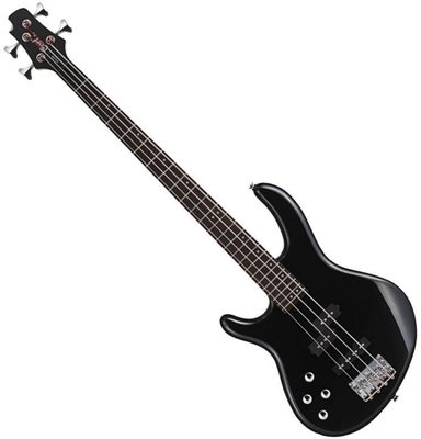 Cort Action Bass Plus Bass Guitar with Guitar Bag (Left-Handed, Black)