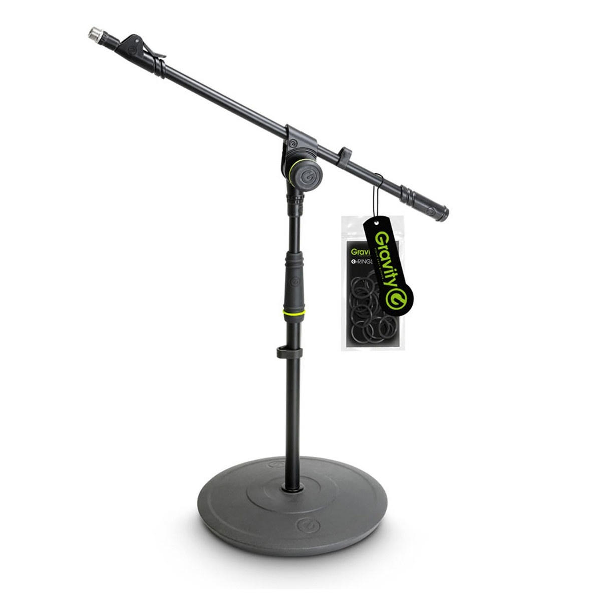 Gravity GMS2212B Short Microphone Stand with Telescoping Boom