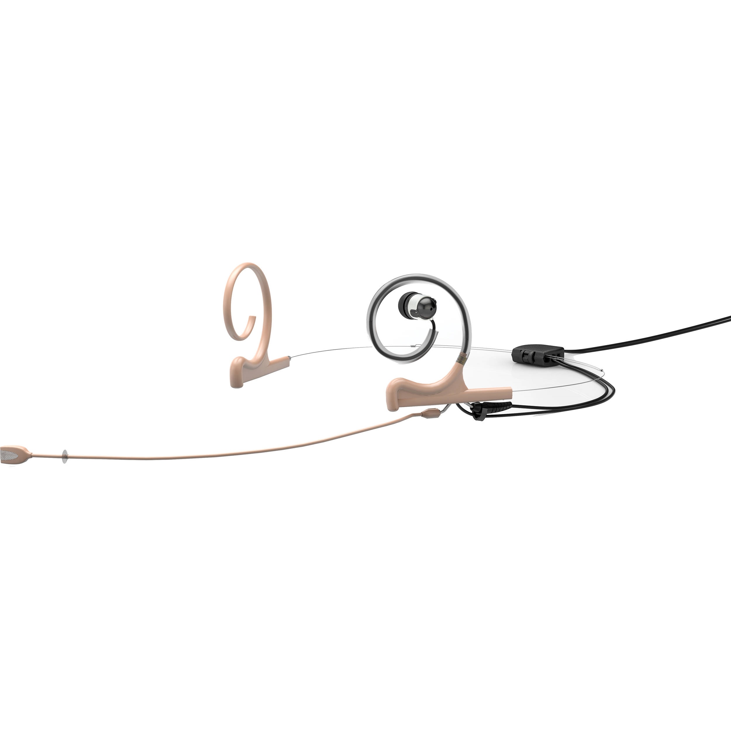 DPA d:fine In-Ear Broadcast Headset Mic, 2-Ear Mount, 1-In-Ear with MicroDot Connector (Beige)