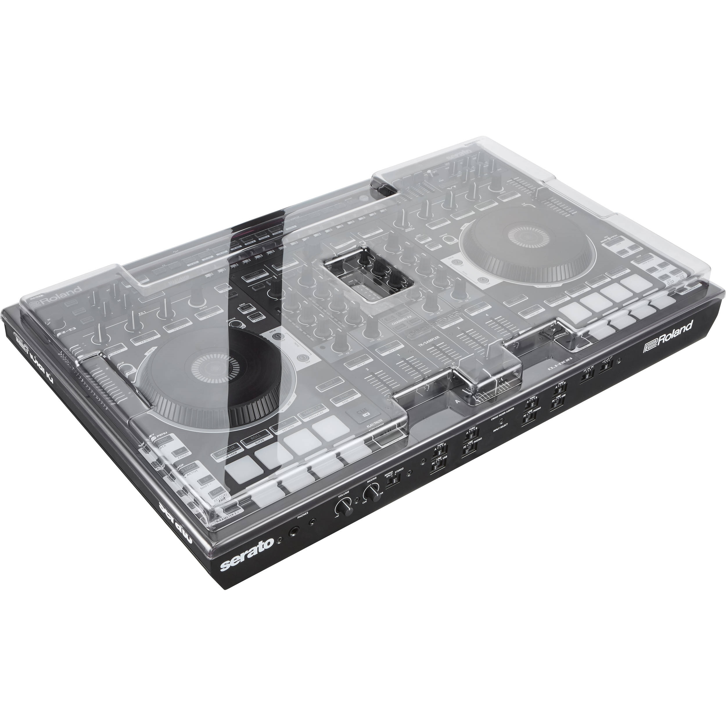 Decksaver DJ Controller Cover for Roland DJ-808 Controller (Smoked/Clear)