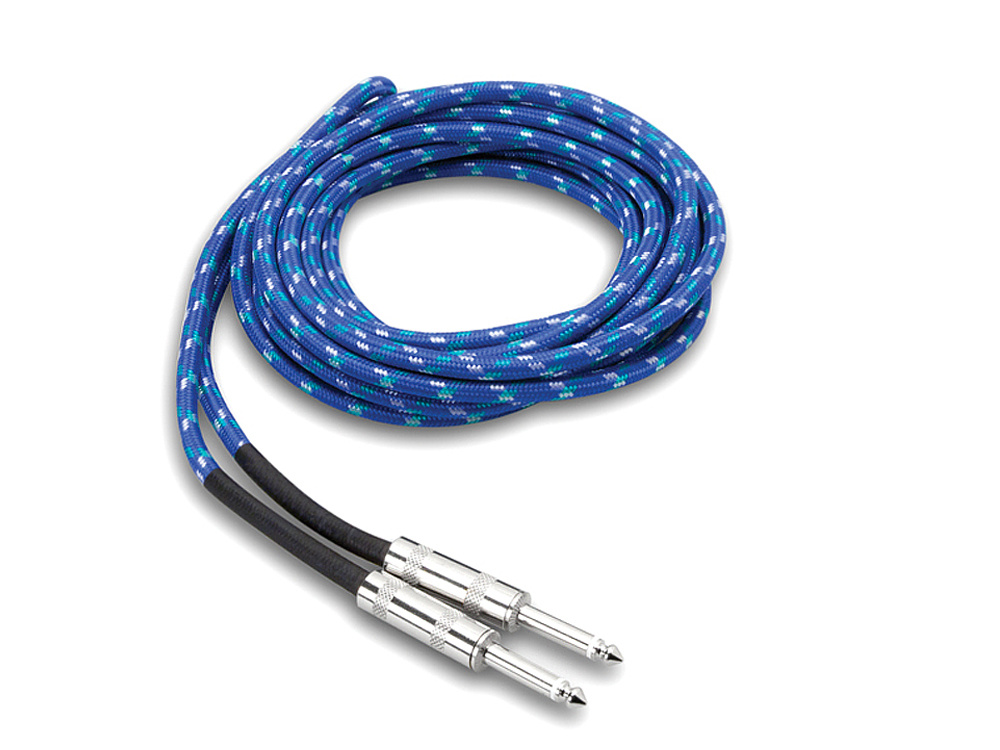 Hosa 3GT-18C2 Cloth Guitar Cable 18ft