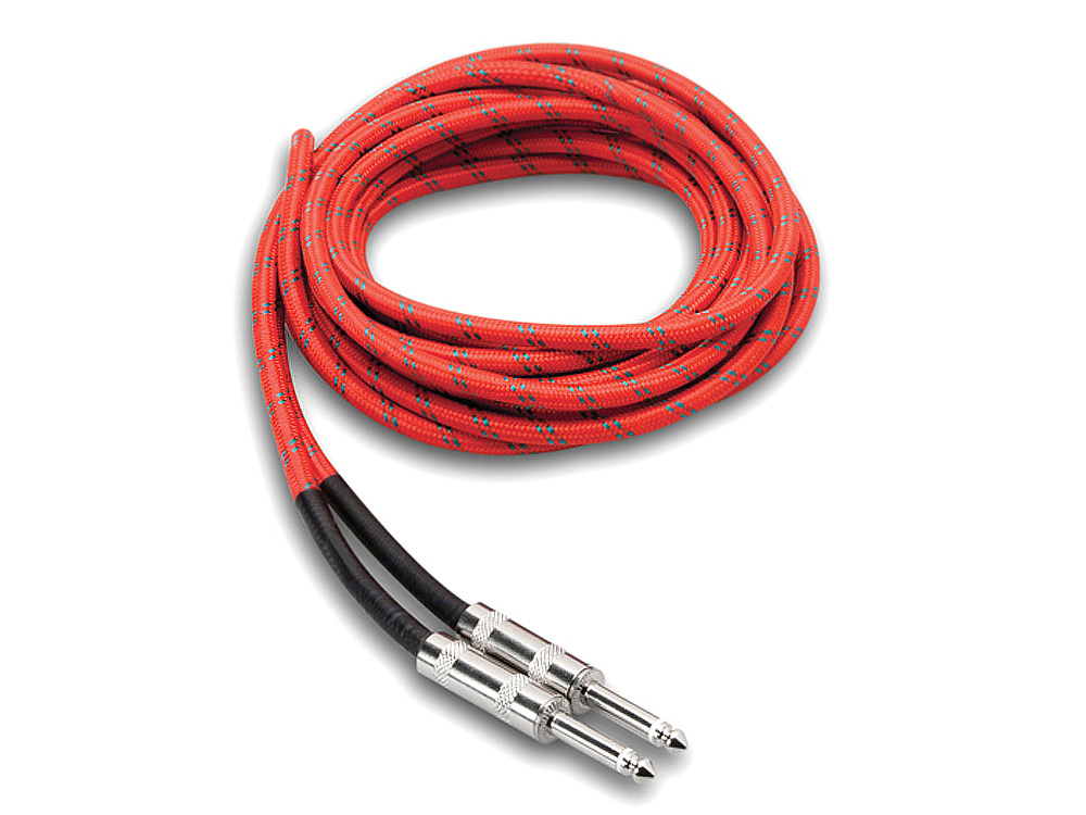 Hosa 3GT-18C3 Cloth Guitar Cable 18ft