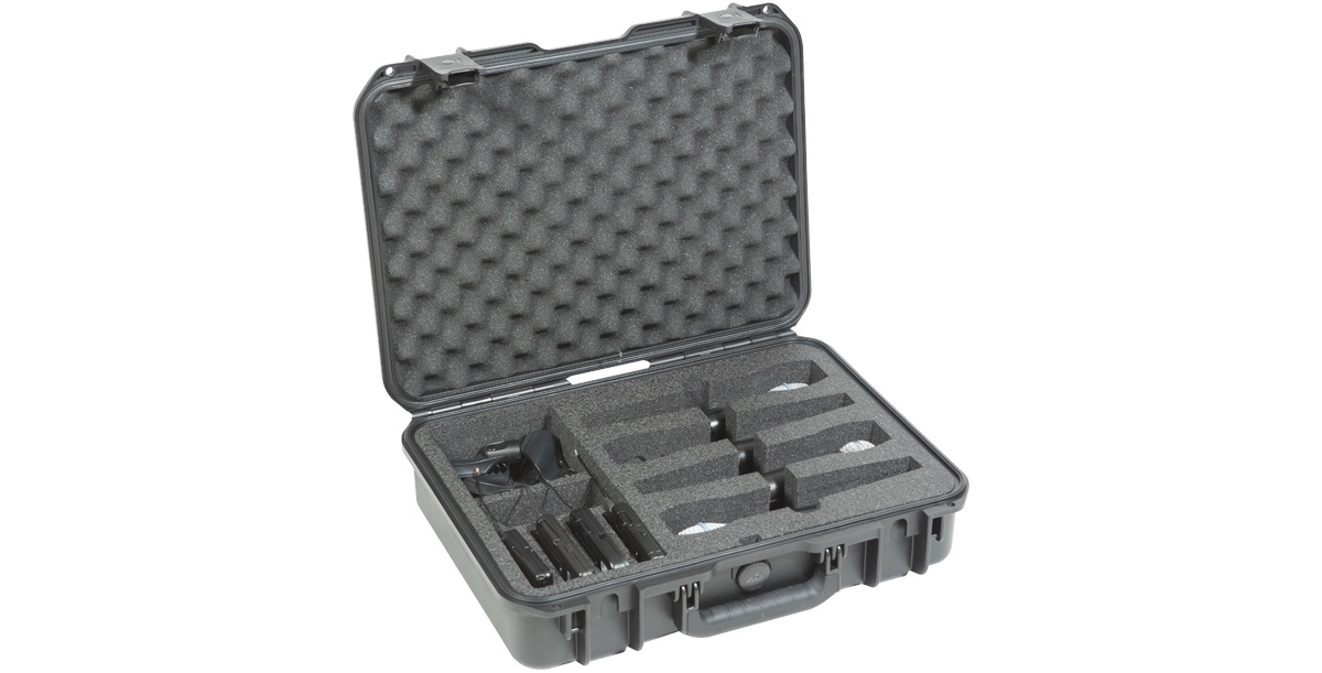 SKB 3I-1813-5WMC iSeries Injection Molded Mil-Standard Waterproof 4-Wireless Mic Case