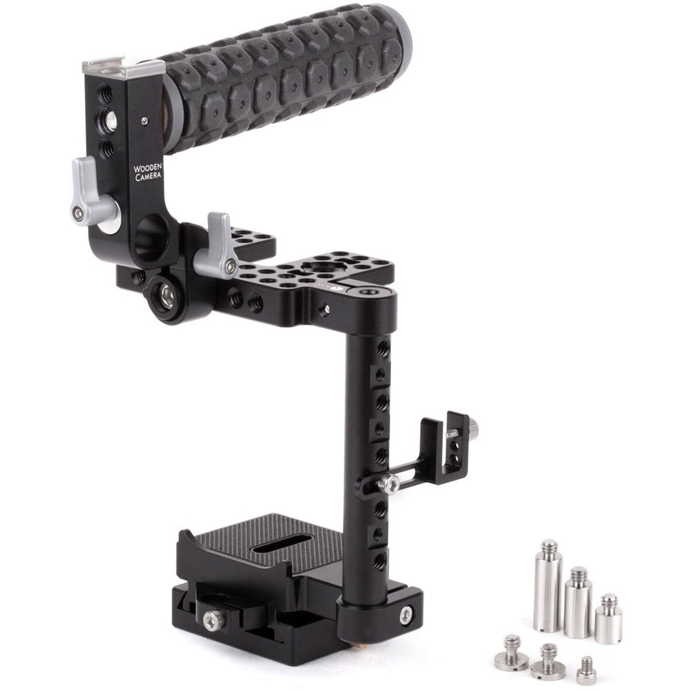 Wooden Camera Unified DSLR Cage With Rubber-Grip Handle (Small)