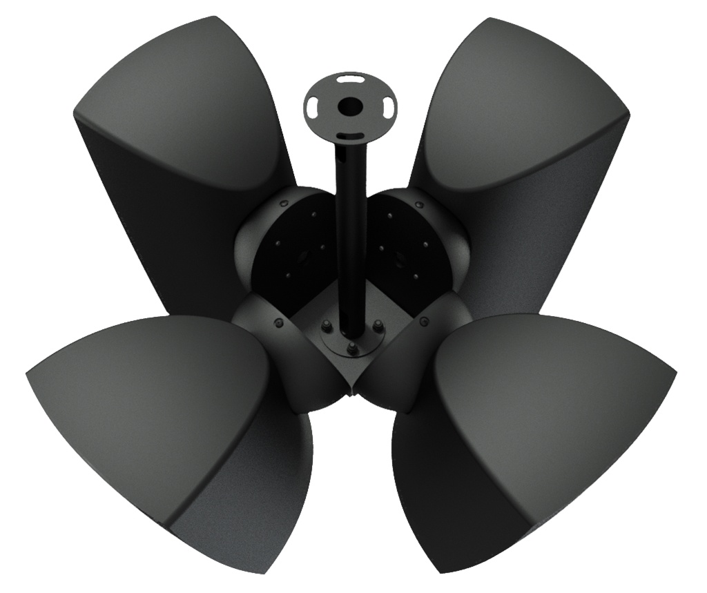 Audac CMA164-B Cluster Mounting Set 4 X ATEO6 Speaker (Black)