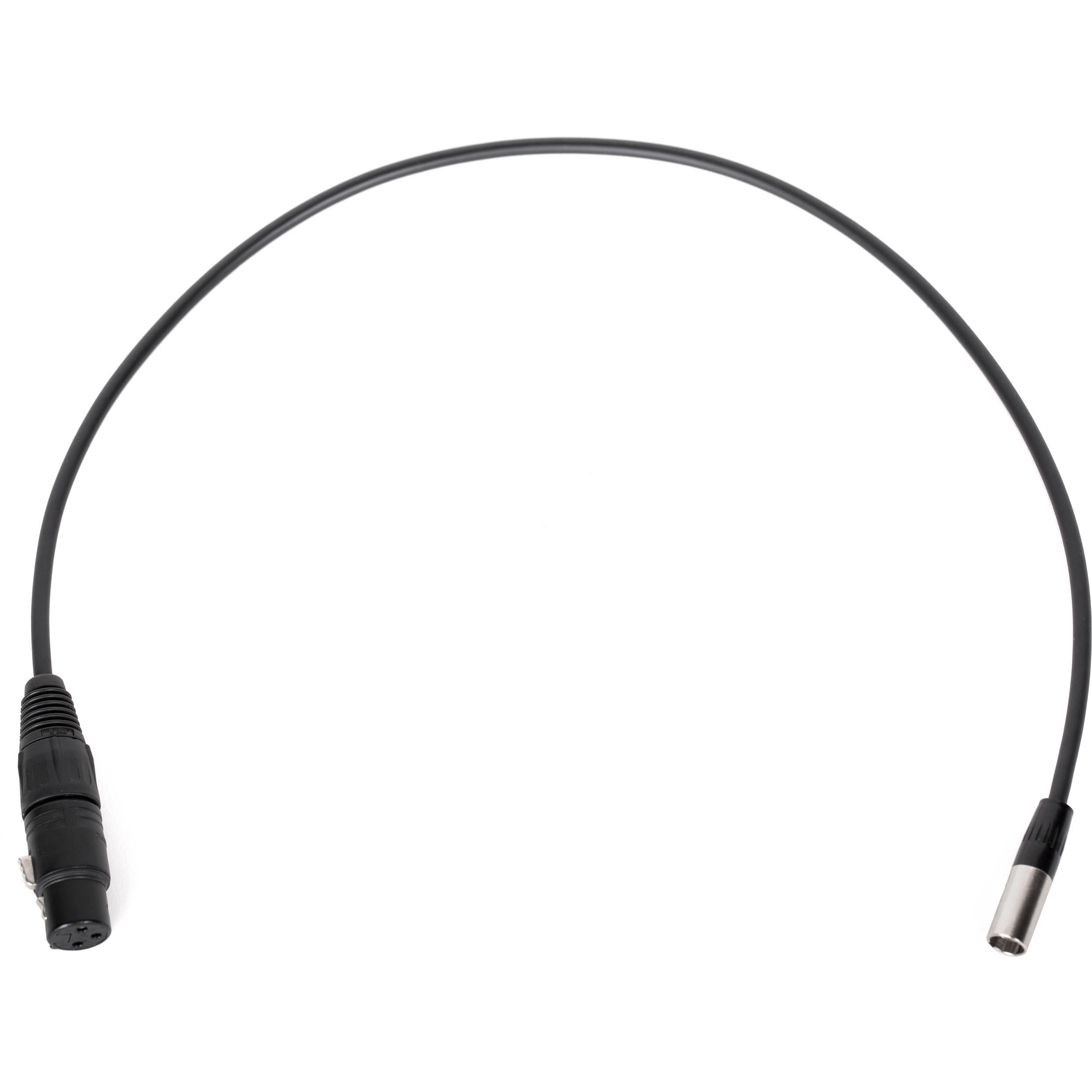 Low-Profile Mini-XLR To XLR Audio Cable - 14inch For BMPCC 4K/6K & Video Assist