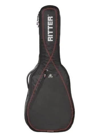 Ritter Performance RGP2-D/BRD Dreadnought Guitar Bag (Black/Red)
