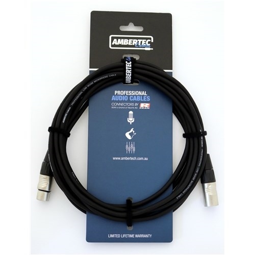 Ambertec AMB0-XX3-M0-005 Microphone cable REAN XLR M-F (0.5m)
