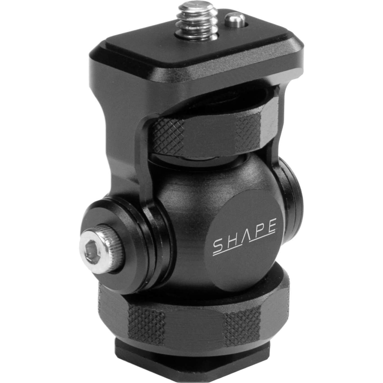 SHAPE Friction Swivel and Tilt Mount with Shoe Adapter to 1/4"-20 Screw