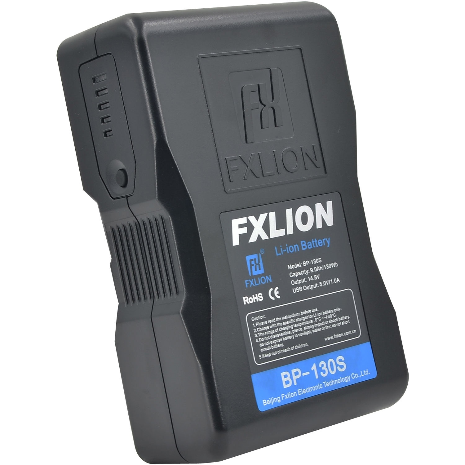 Fxlion Cool Black Series BP-130S 130Wh 14.8V Lithium-Ion Battery (V-Mount)