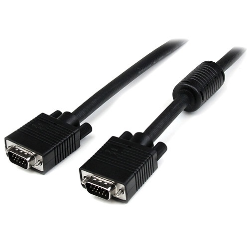 StarTech Coax High Resolution HD15 Male to HD15 Male VGA Cable (1.8m, Black)