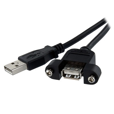 StarTech Panel Mount USB Cable A to A - F/M (30.4cm)