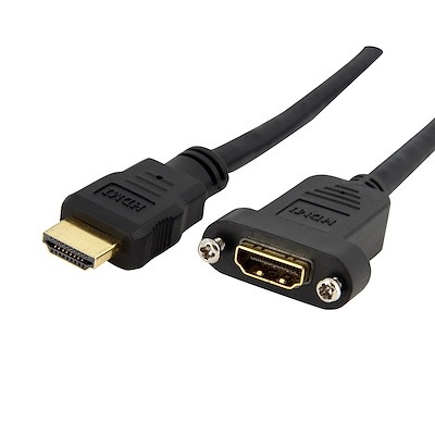 High Speed HDMI Cable for Panel Mount - F/M (0.9m)