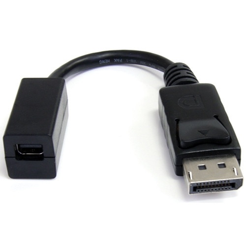 StarTech DisplayPort to Mini DisplayPort Video Cable Adapter (15.2cm, Black)