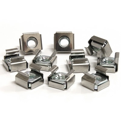 StarTech M6 Cage Nuts for Server Rack Cabinet (50-Pack)