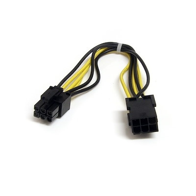 StarTech 6 pin PCI Express Power Extension Cable (20.3cm)