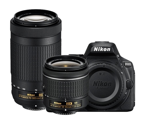 Nikon D5600 DSLR Camera With 18-55mm And 70-300mm VR Lenses