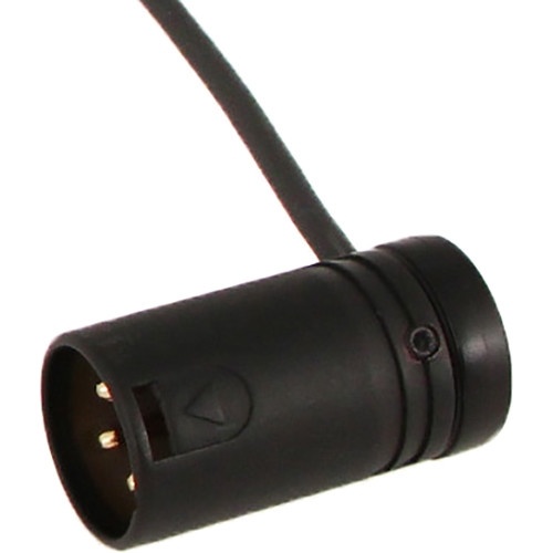 Cable Techniques Low-Profile XLR 3-Pin Male Connector with Adjustable Side Cable-Exit (Black Cap)