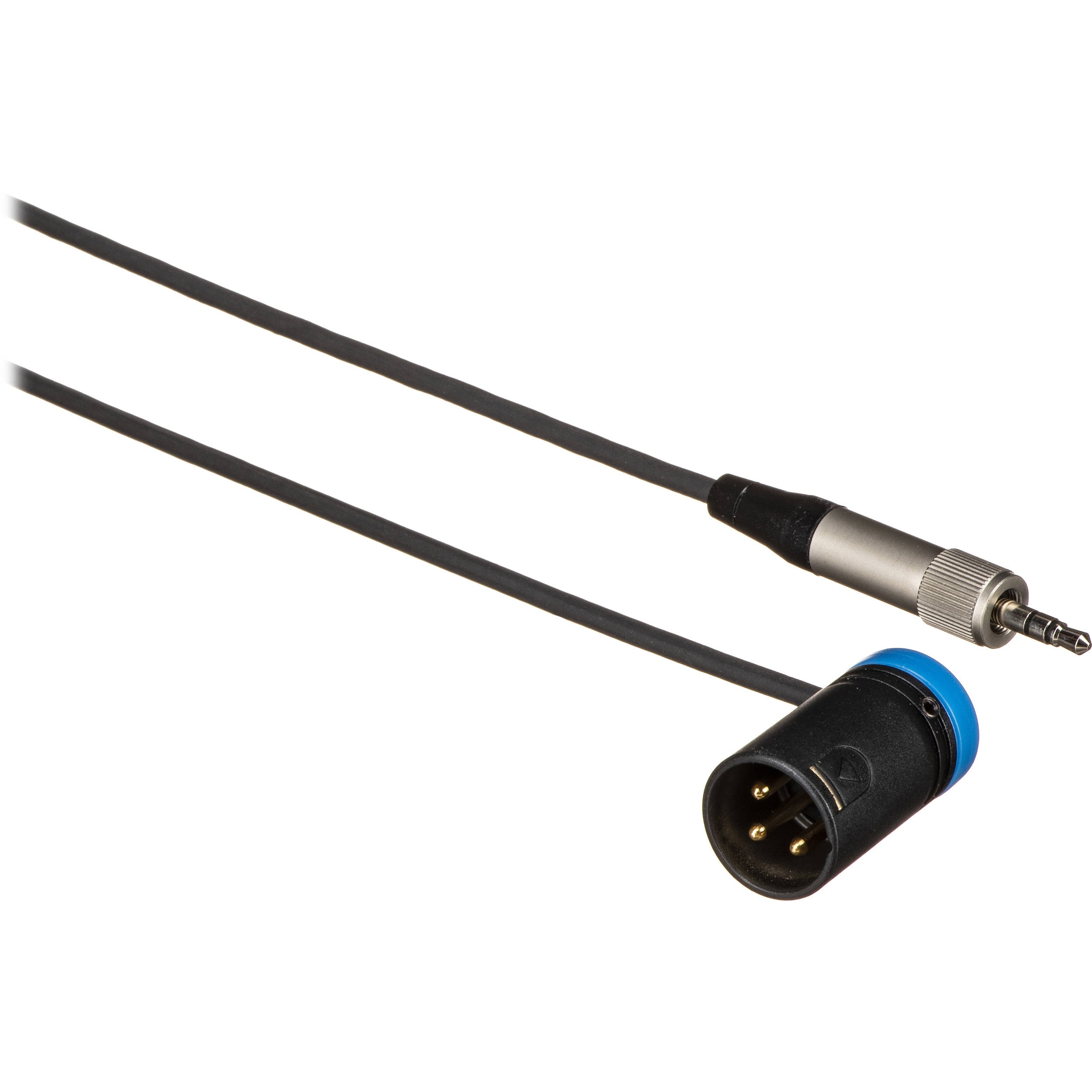 Cable Techniques 3.5mm TRS to Low-Profile XLRM Cable (Unbalanced, 60.9cm, Blue Cap)