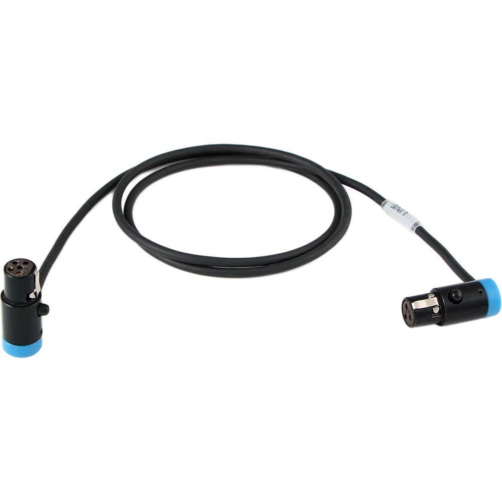 Cable Techniques Low-Profile TA3F to TA5F Adapter Cable (60.9cm, Blue Caps)