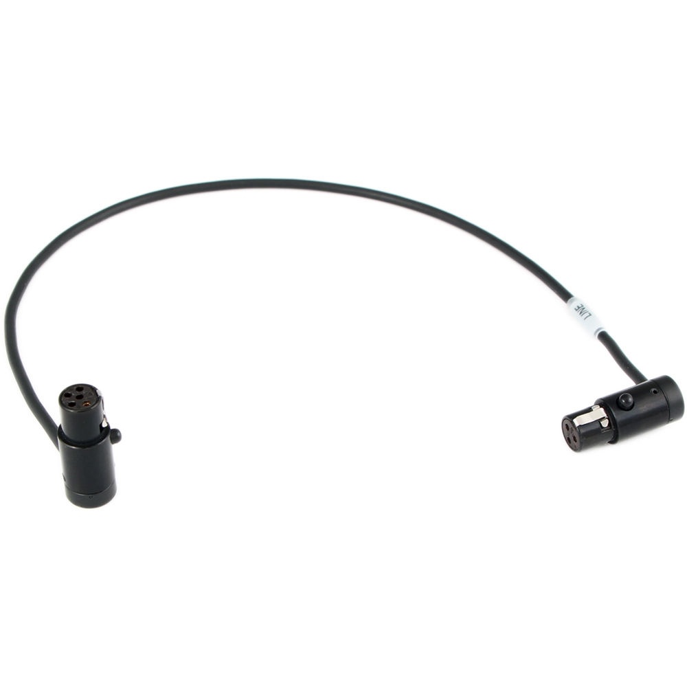 Cable Techniques Low-Profile TA3F to TA5F Adapter Cable (30.4cm, Black Caps)