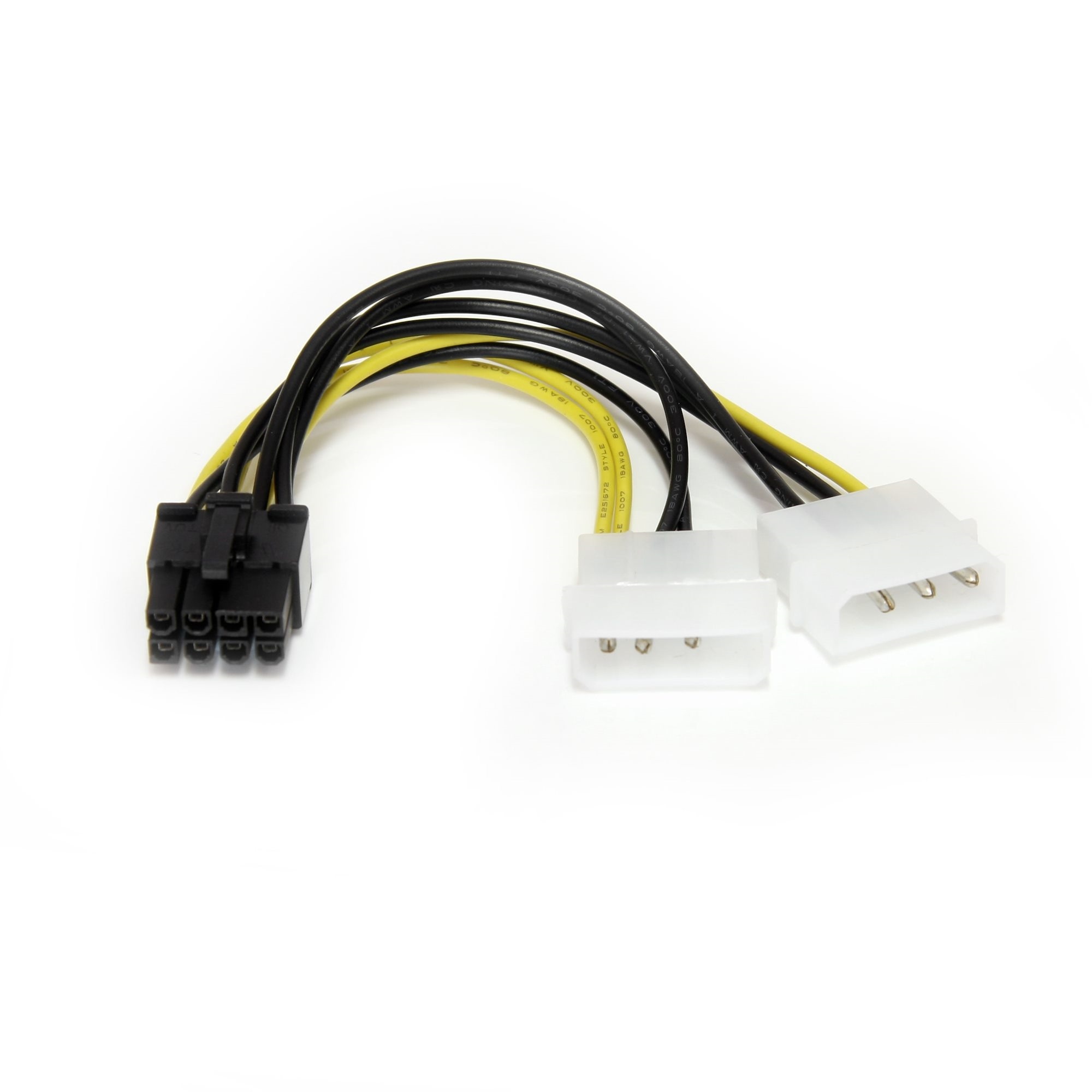 LP4 to 8 Pin PCI Express Video Card Power Cable Adapter (15.2cm)