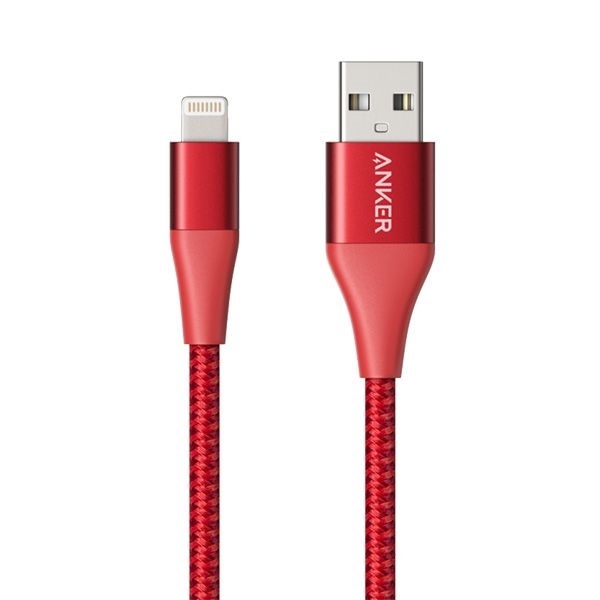 Anker PowerLine+ II 0.9m USB-A With Lightning Connector (Red)