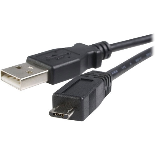 StarTech USB 2.0 Type-A to Micro-USB Cable (Black, 1m)