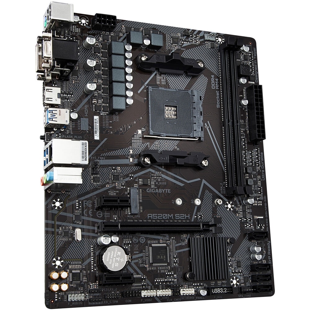 Gigabyte A520M S2H AM4 Micro-ATX Motherboard