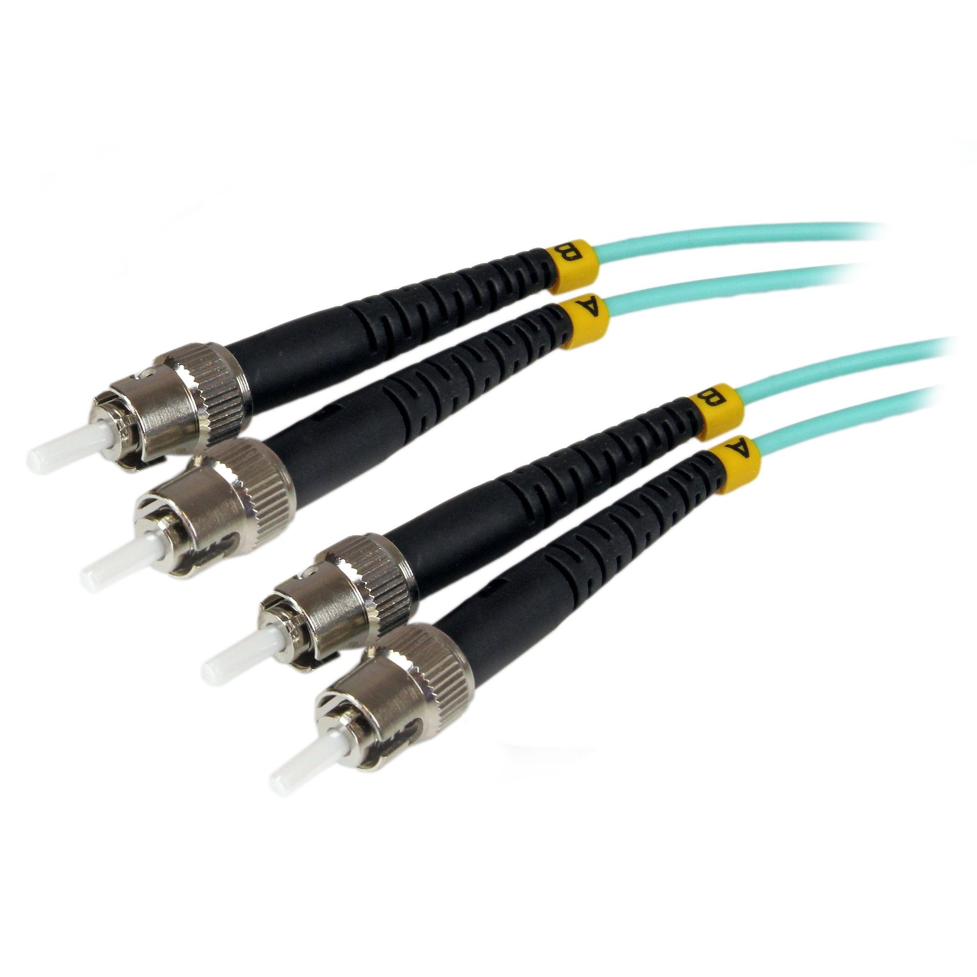 StarTech 10 Gb Aqua MM Fiber Patch Cable ST/ST (1m)