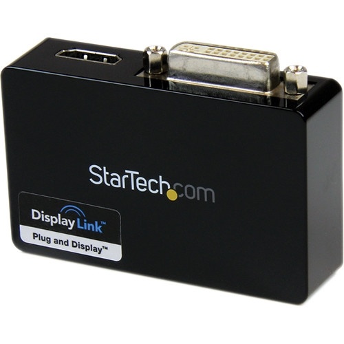StarTech USB 3.0 to HDMI & DVI Dual Monitor External Video Card Adapter (Black)
