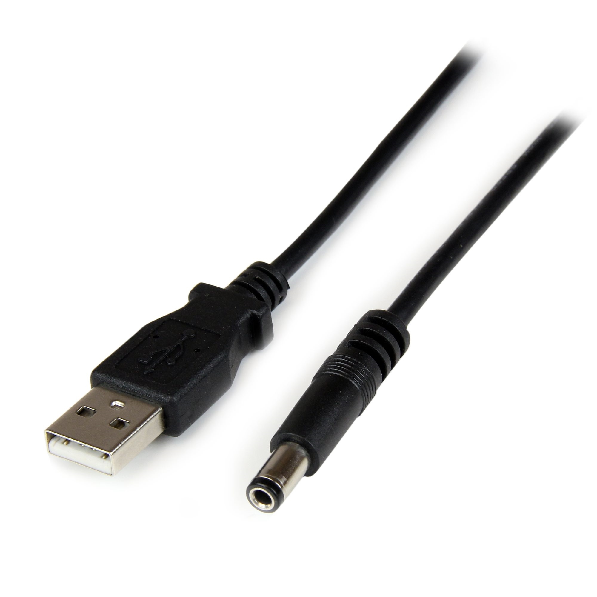 StarTech USB to 5.5mm Type-N Barrel Power Cable for 5 VDC Devices (1m)