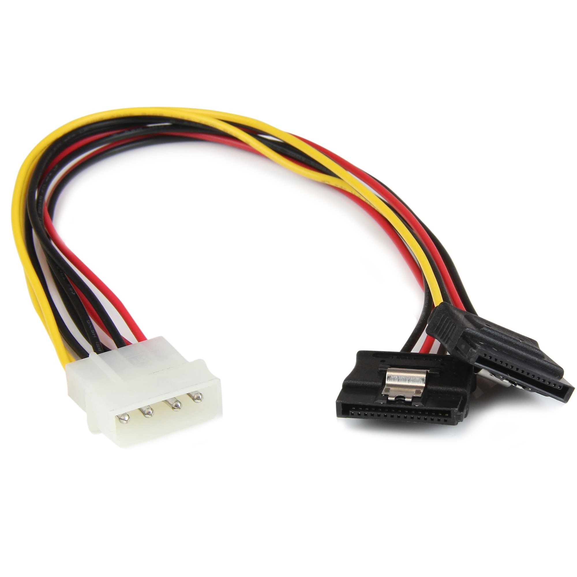StarTech LP4 to 2x latching SATA Y Cable (30.4cm)