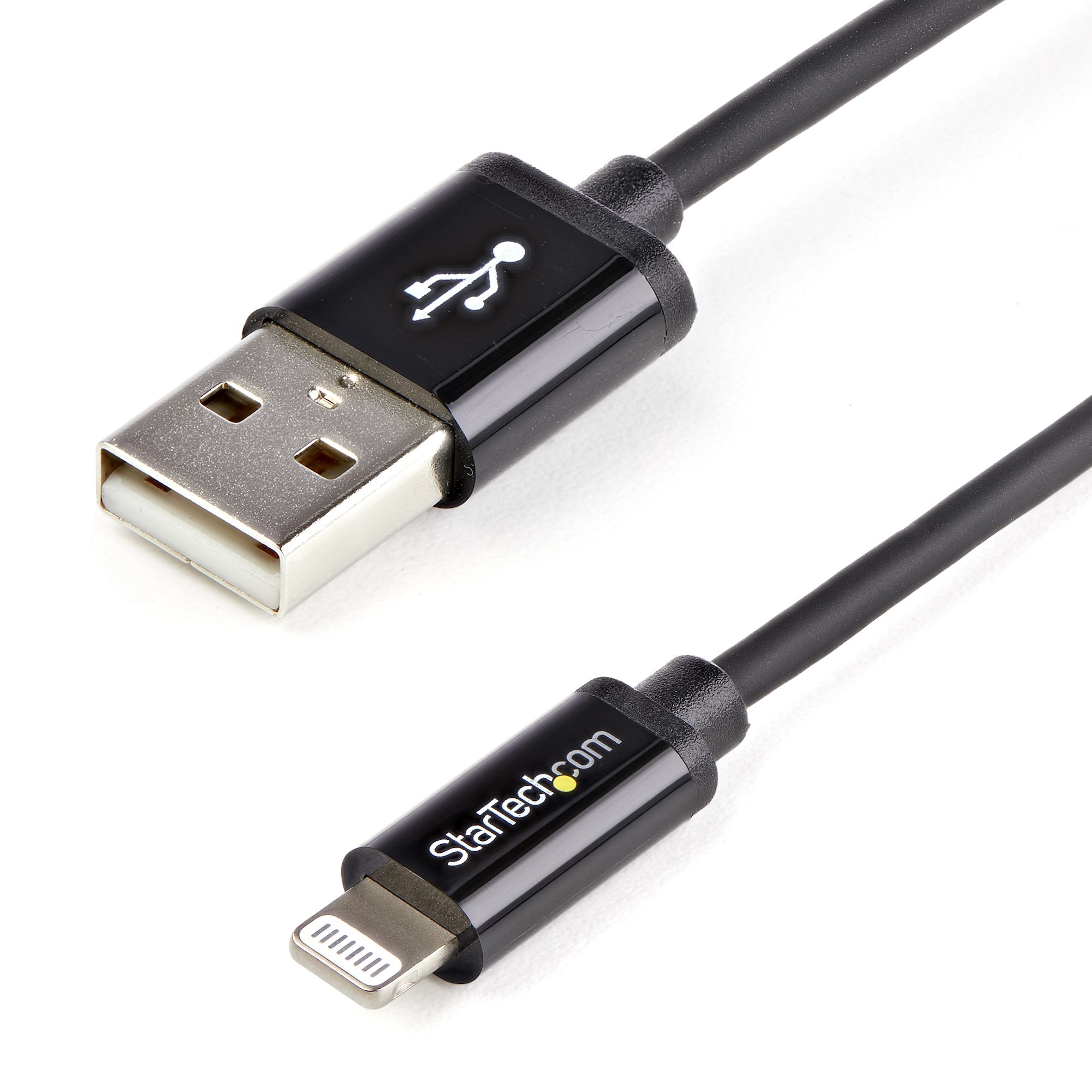 StarTech 8-pin Lightning to USB Cable (Black, 1m)