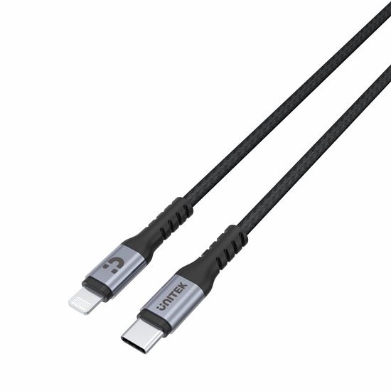 UNITEK 1m MFi USB-C to Lightning Connector Cable (Black)