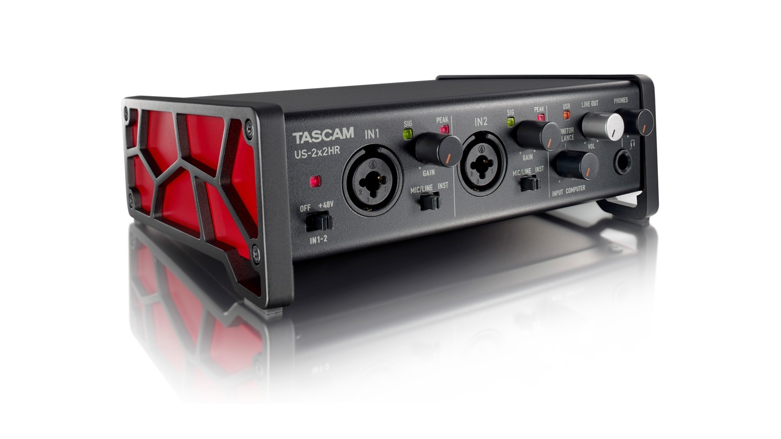 Tascam US-2X2HR 2In/2Out USB Audio/MIDI Interface